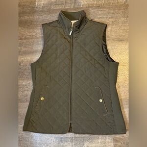 Cambridge Dry Goods Olive Green Full Zip Up Vest